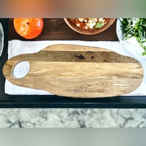 Large 27” wood engraved charcuterie board serving tray